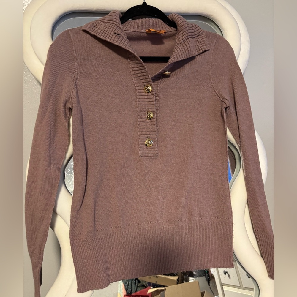Tory Burch Wool & Cashmere Button Sweater